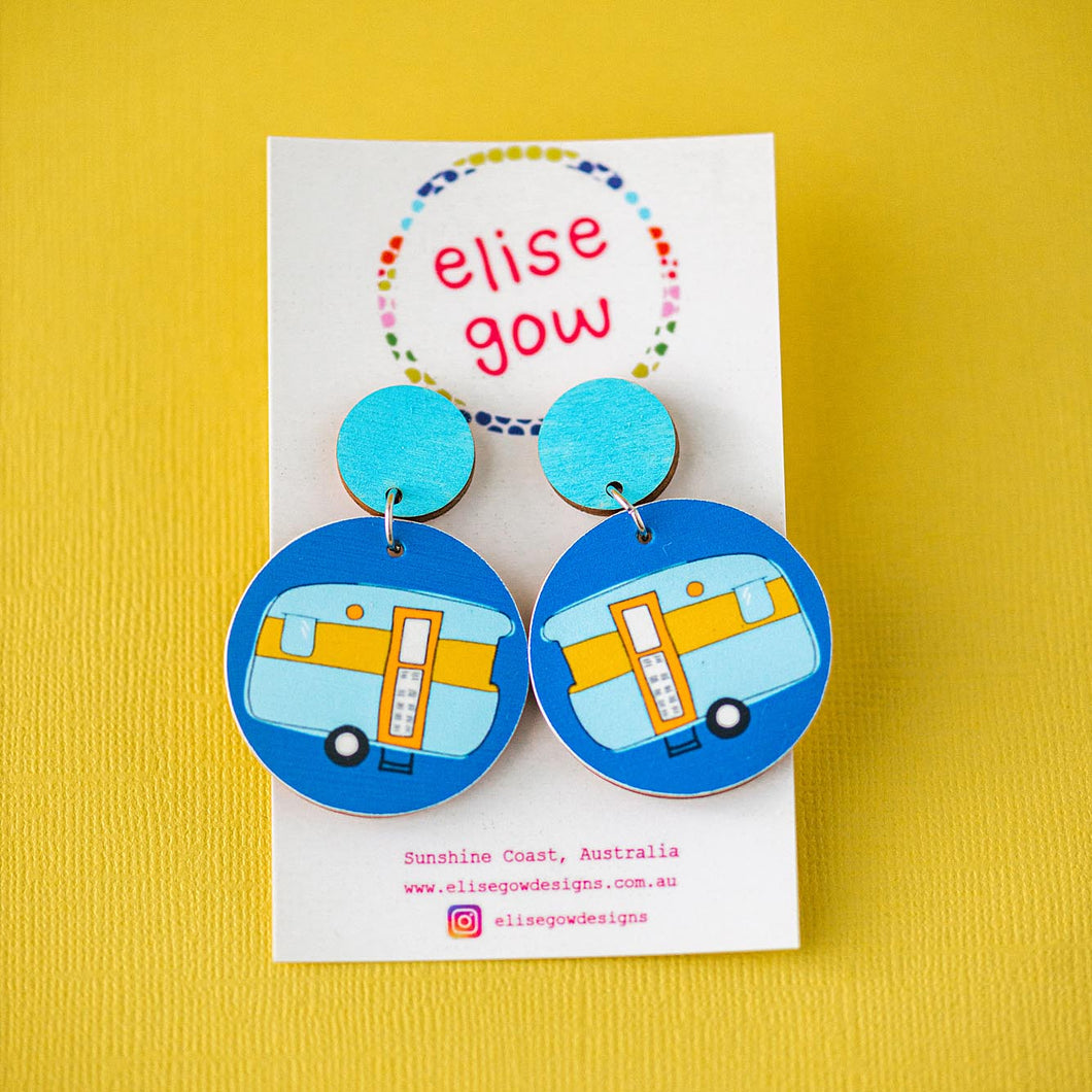 Vintage Caravans - Handmade Earrings
