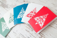 Load image into Gallery viewer, Christmas Cards - Scandi Style Christmas Tree Featuring Aussie Animals
