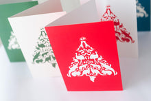 Load image into Gallery viewer, Christmas Cards - Scandi Style Christmas Tree Featuring Aussie Animals
