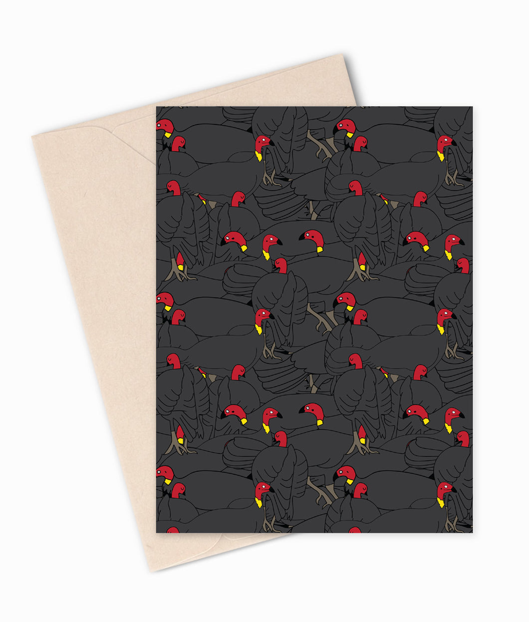 Noosa Bush Turkeys Greeting Card