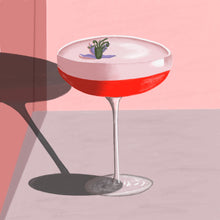 Load image into Gallery viewer, French Pink Martini - Greeting Card
