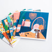 Load image into Gallery viewer, Interiors &amp; Dogs Greeting Cards - FULL SET
