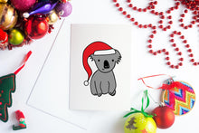 Load image into Gallery viewer, Cute Koala Christmas Card
