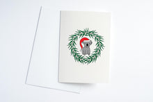 Load image into Gallery viewer, Koala in Gum Leaf Wreath Christmas Card
