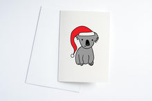 Load image into Gallery viewer, Cute Koala Christmas Card

