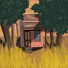 Load image into Gallery viewer, Miner&#39;s Cottage, Hepburn - Mini Art Print
