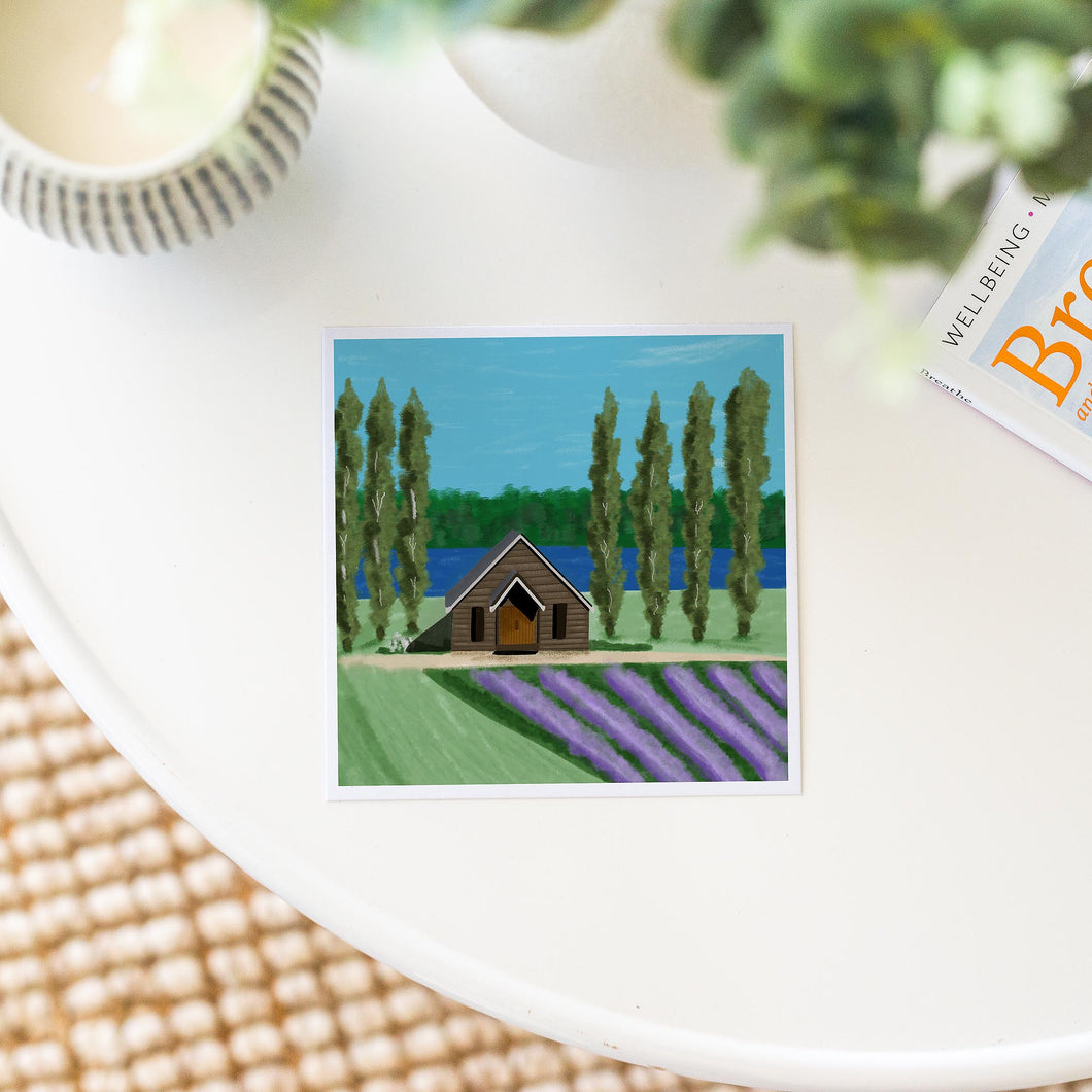 The Barn at Sault - Mini Art Print