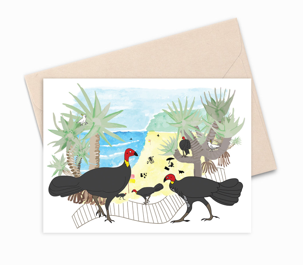 Noosa Main Beach Greeting Card