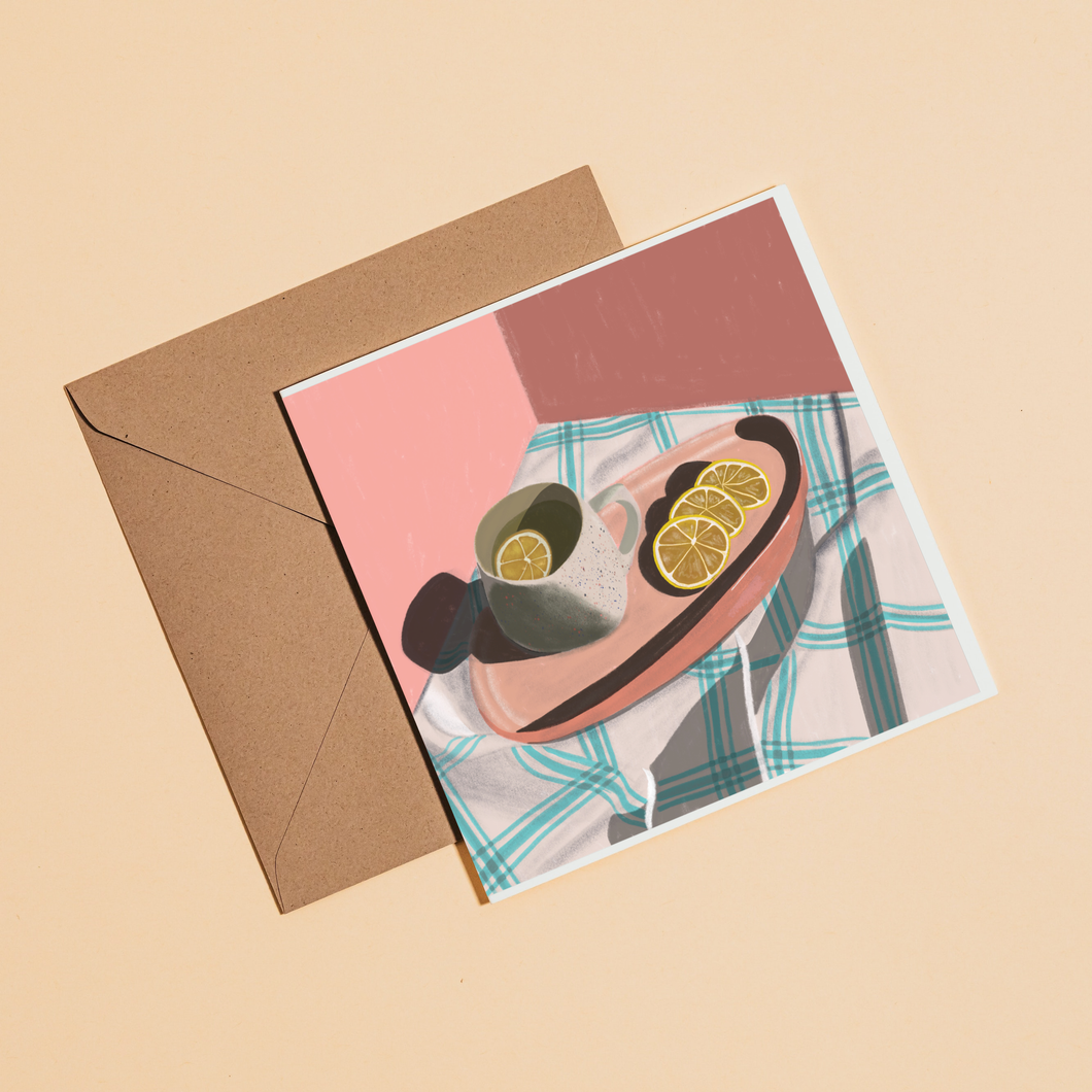 Tea with Lemon - Greeting Card