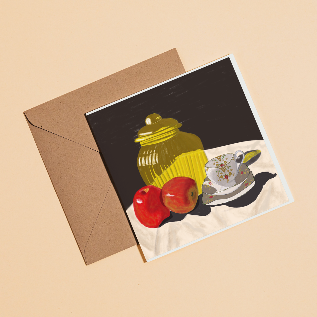 Golden Touch - Black - Greeting Card