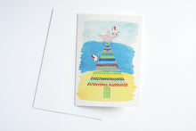 Load image into Gallery viewer, Christmas Tree Beach Cockys Christmas Card
